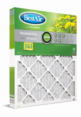 16X25 3-PK Pleated Filter Merv 8