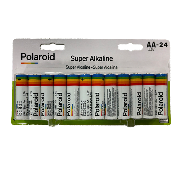 AA Alkaline Batt 24 pk Polaroid