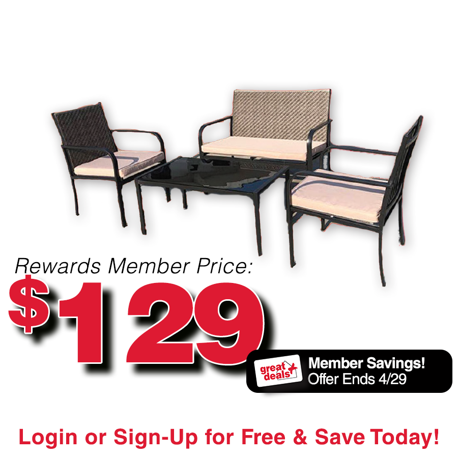 Malta 4pc wicker set