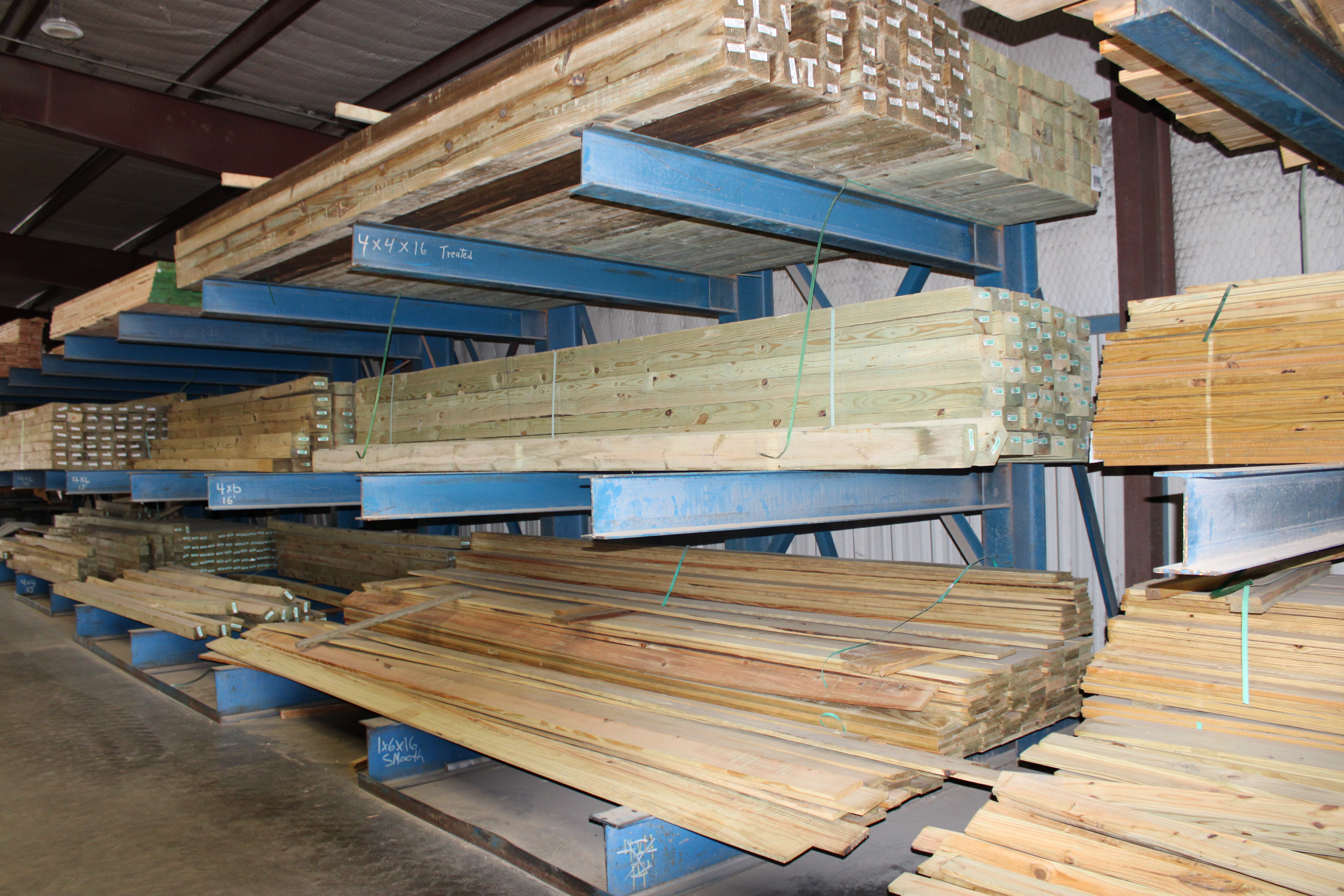 4" x 4" x 16' TREATED WOOD
