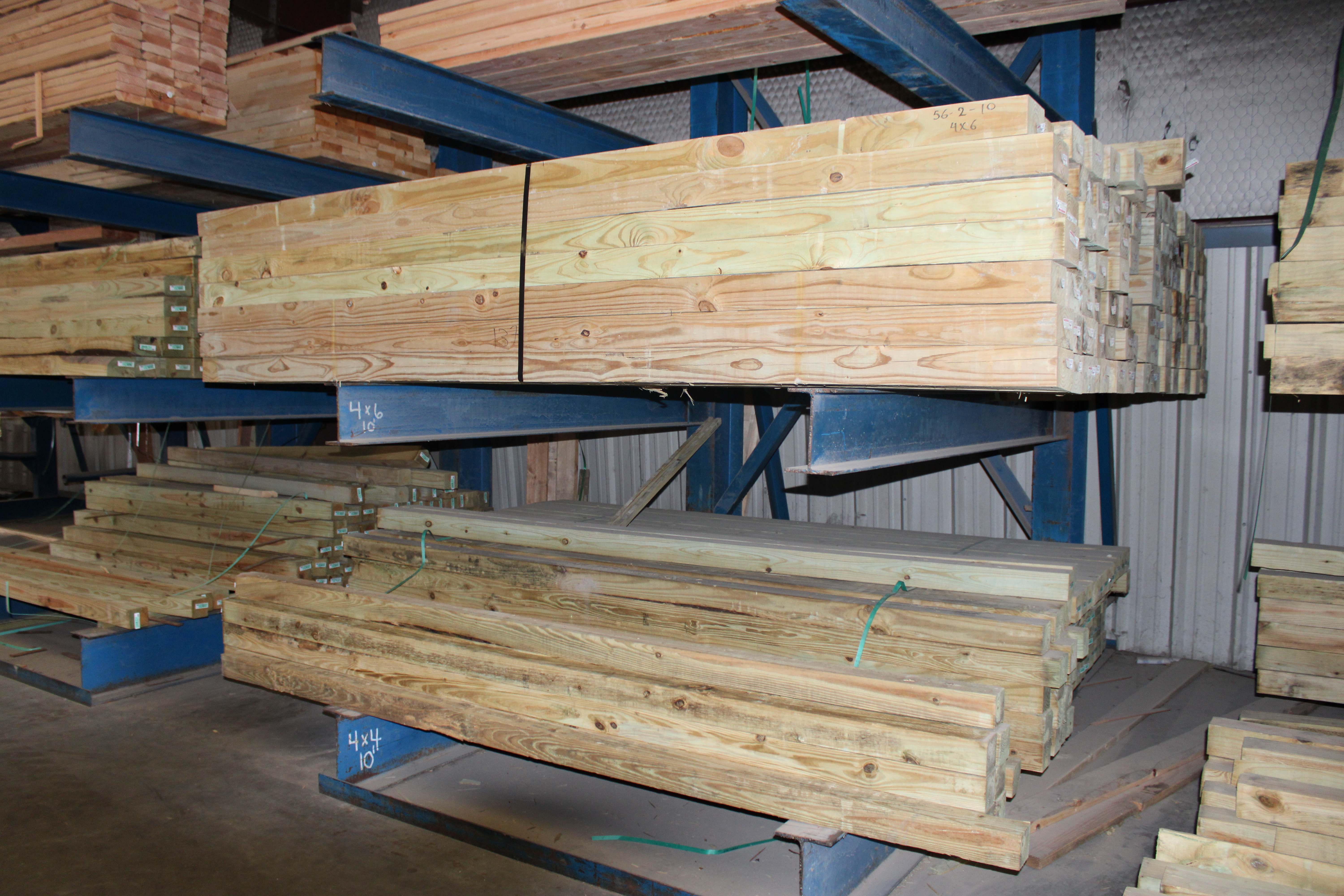 4" x 6" x 10' TREATED WOOD